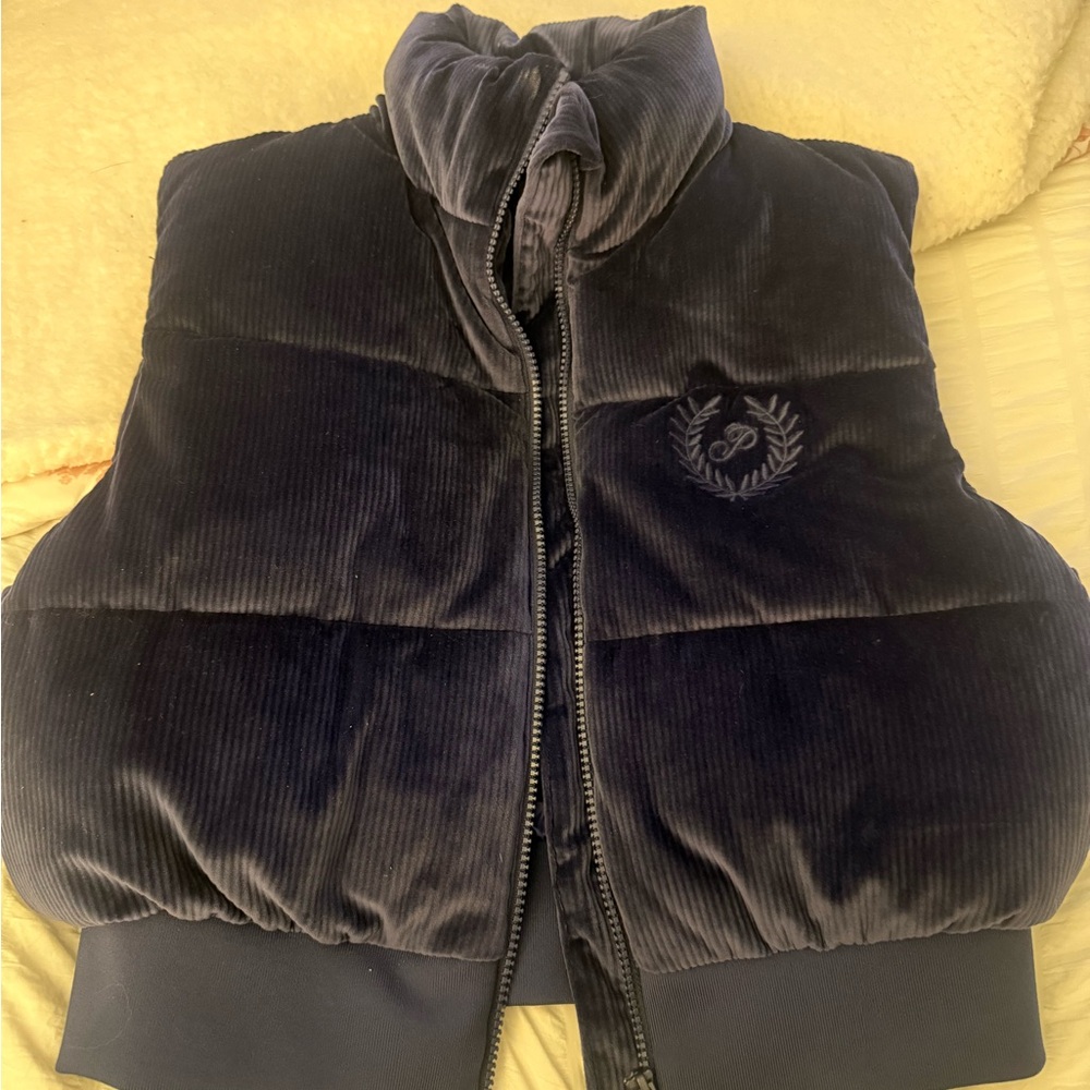 PINK Victoria's Secret Navy Puffer Vest